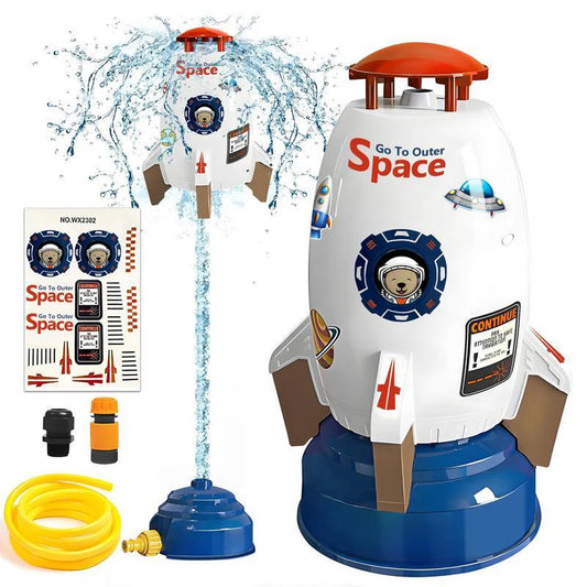Sprinkler Rocket Launcher Outdoor Water Toys for Kids,